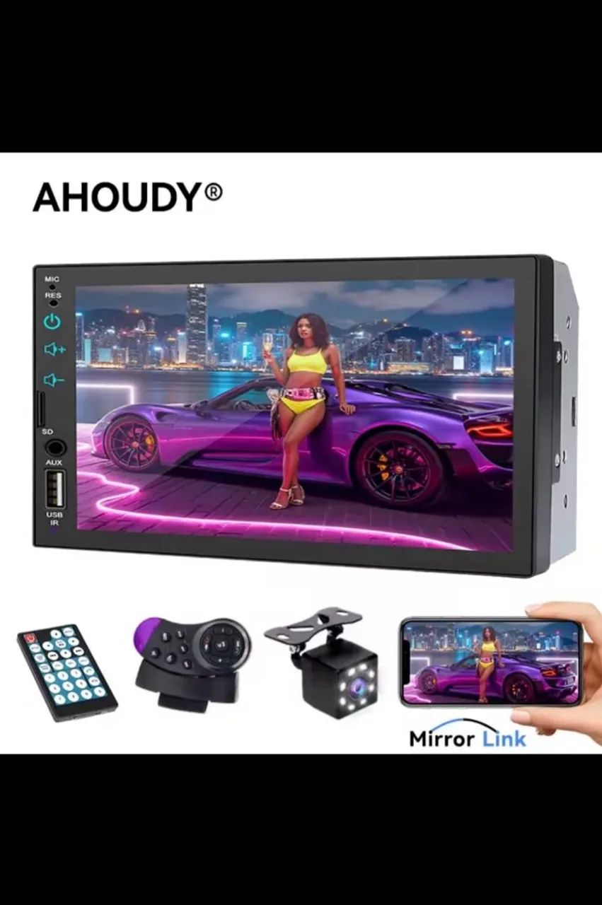 Central Multimídia 45Wx4 7010B Car mp5 player completo  - Foto 5