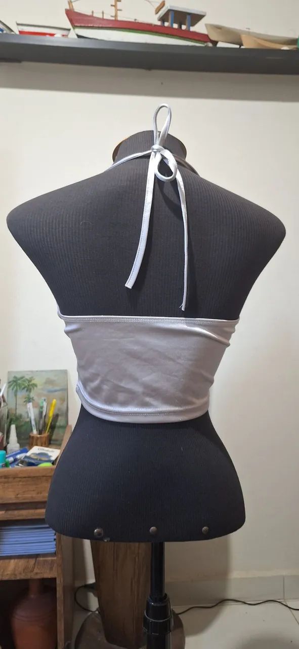 Cropped prata shein  - Foto 4