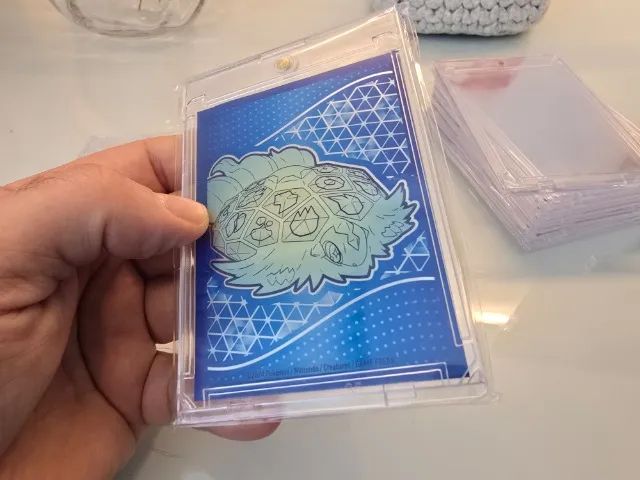 10 Capas Acrílica SHIELD, protetor para figurinhas POKEMON, Tam: 6x9cm