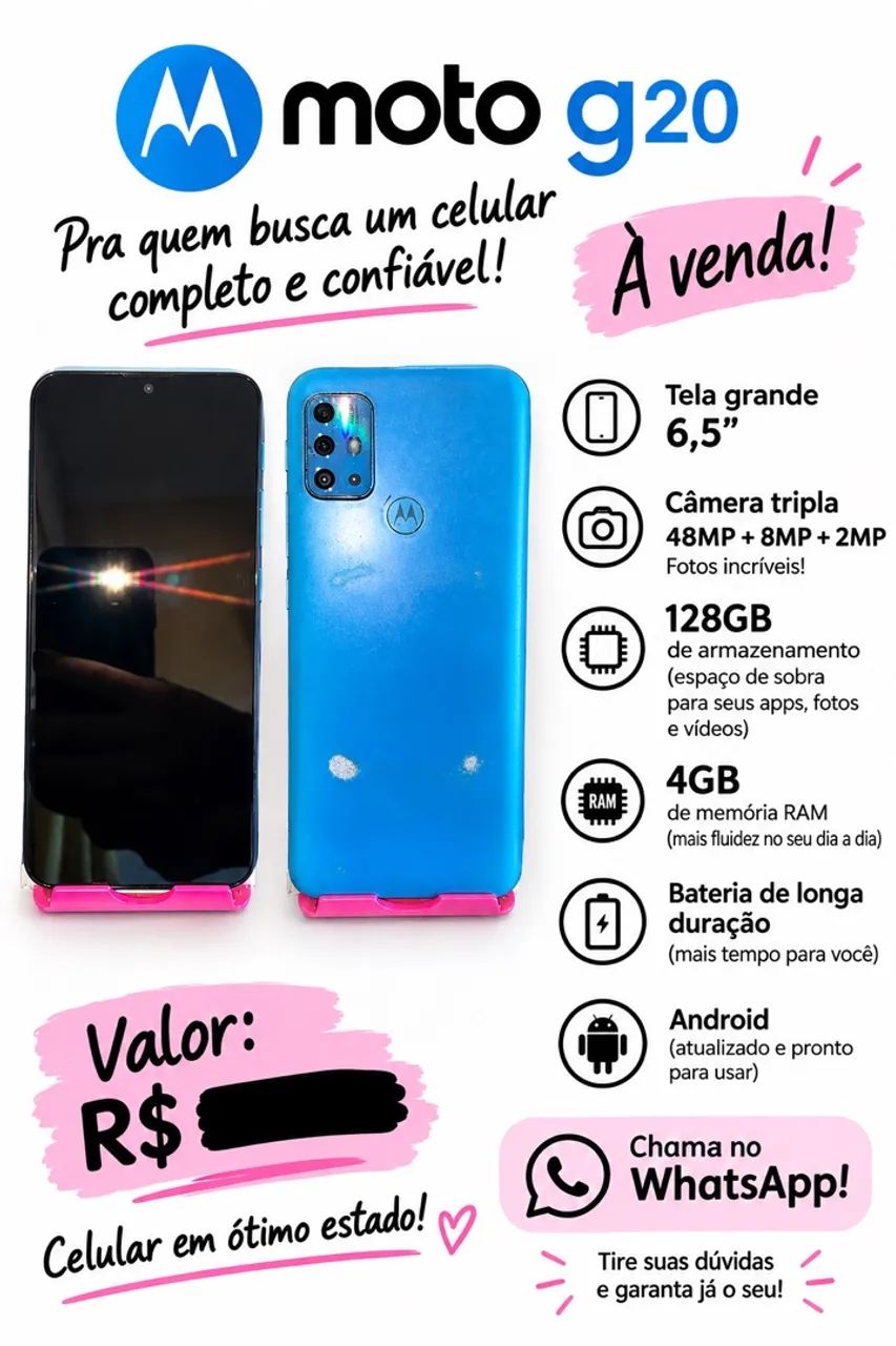 Celular moto g20