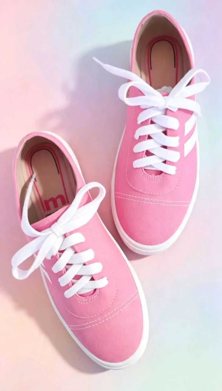 Tênis moleca rosa e branco tamanho 38 - Foto 5