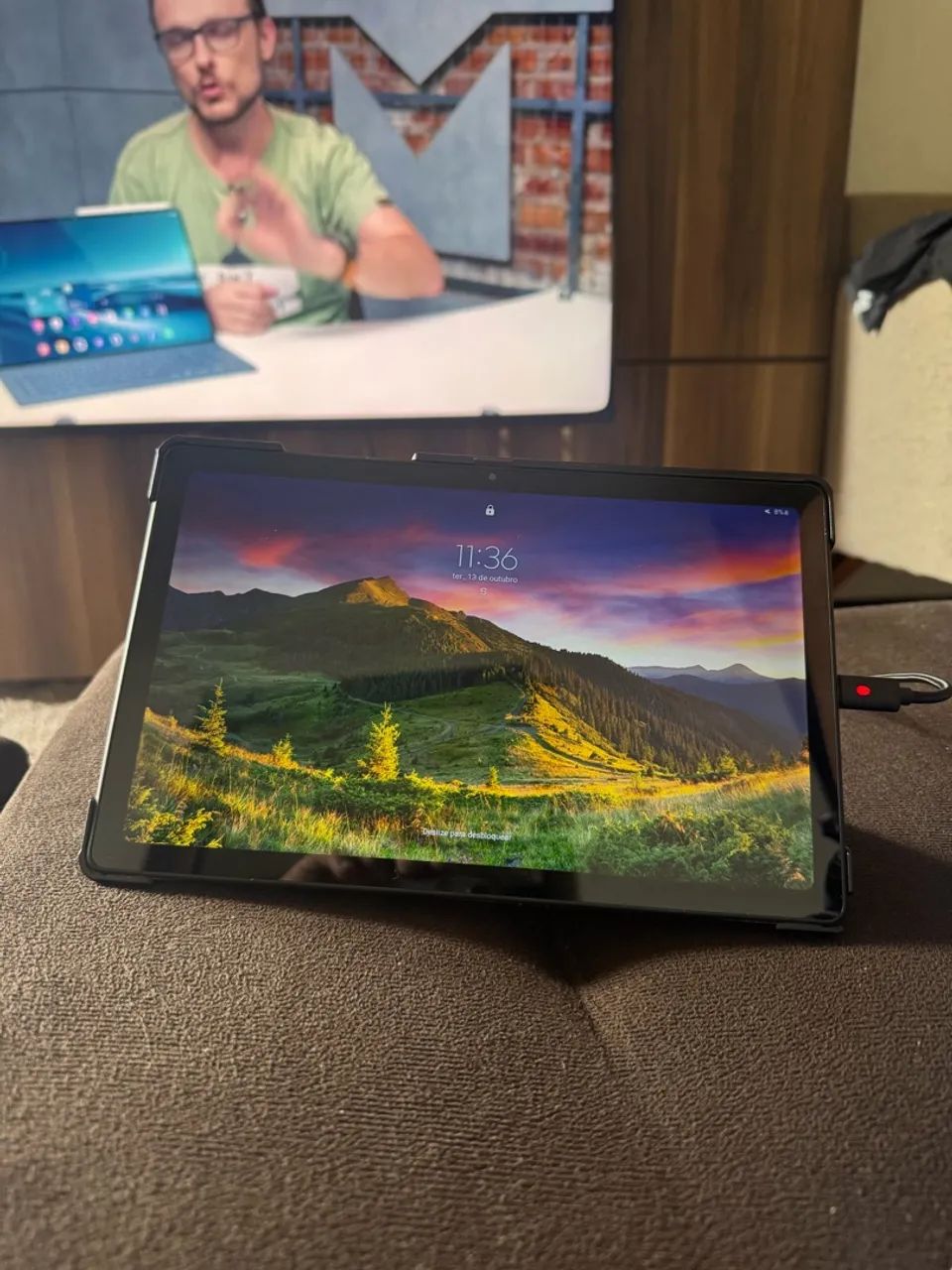 Samsung Galaxy Tab A7 10,4? Dourado + Capa Protetora - Foto 3