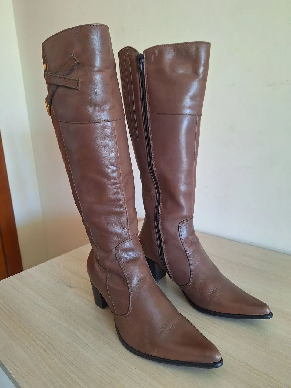 Bota de Couro Cano longo - Foto 2