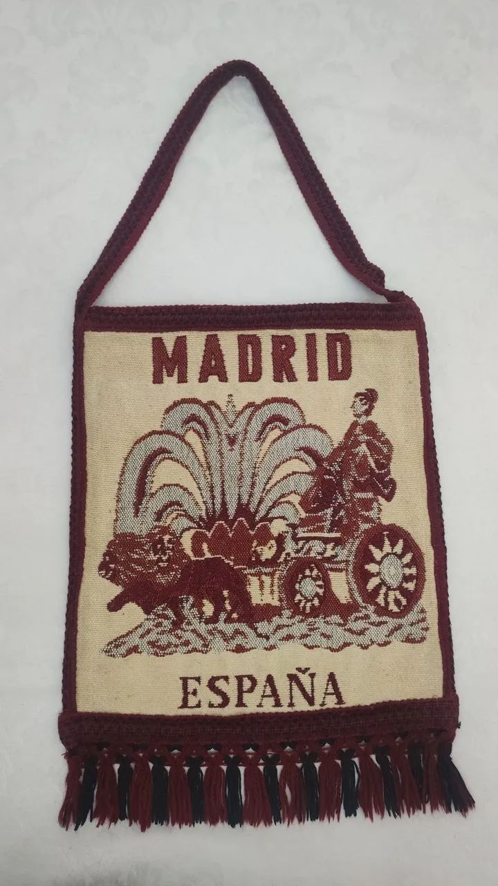 Bolsa de lã vintage Madrid Espanha