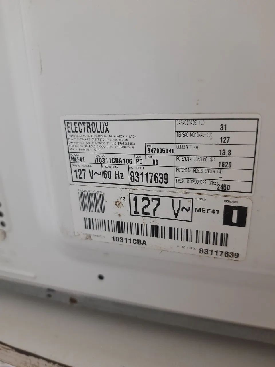 Micro-ondas Electrolux MEF41 31L 127v branco funciona tudo - ótimo estado, ACEITA CARTÃO  - Foto 5