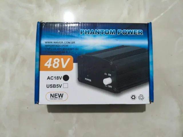 MICROFONE WAVER BM-800 STUDIO + PHANTOM POWER 48V + ADAPTADOR USB - Foto 2