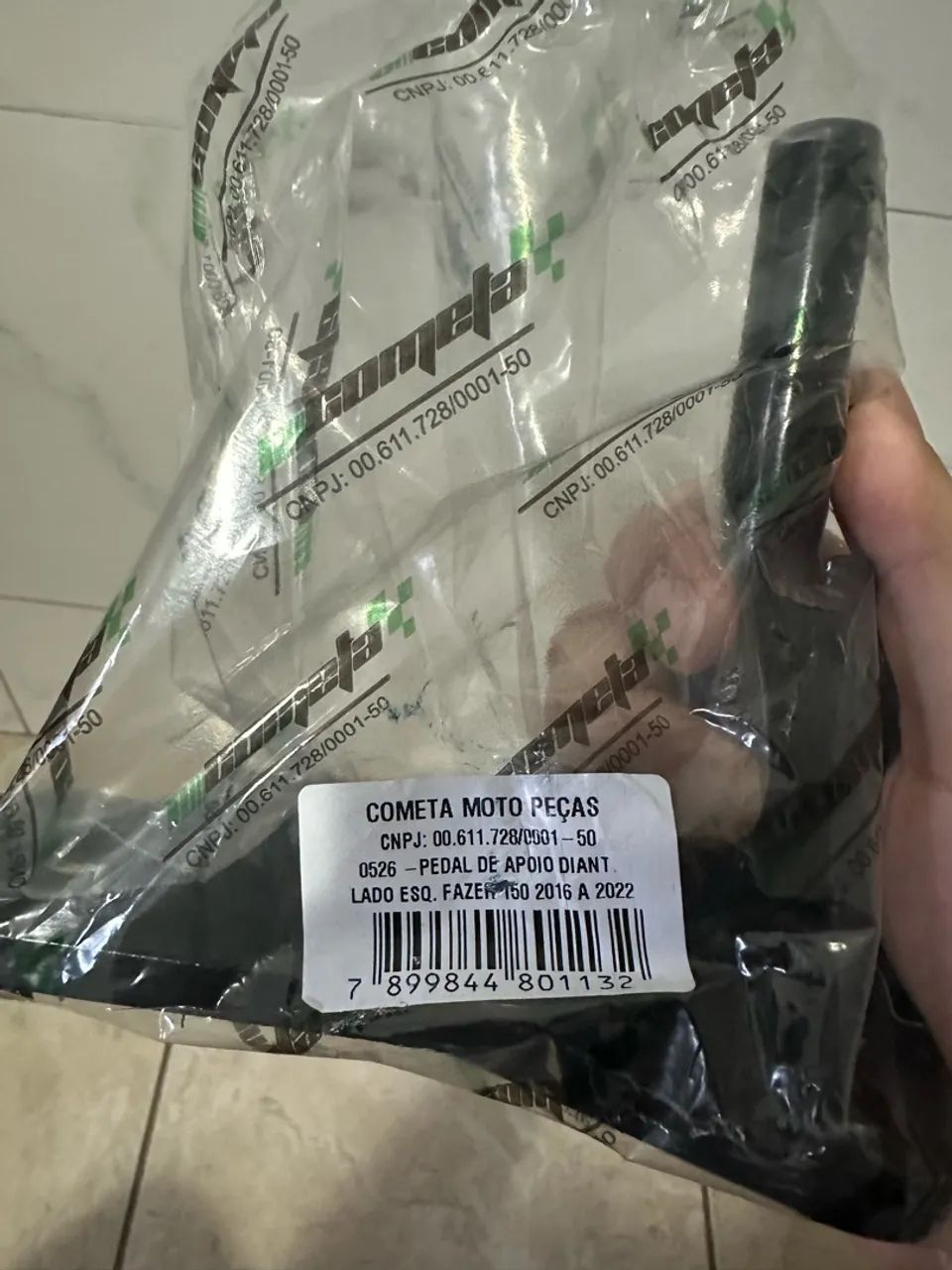 Estribo Pedal Apoio Esquerdo Yamaha Fazer 150 16- 22 Cometa - Foto 2