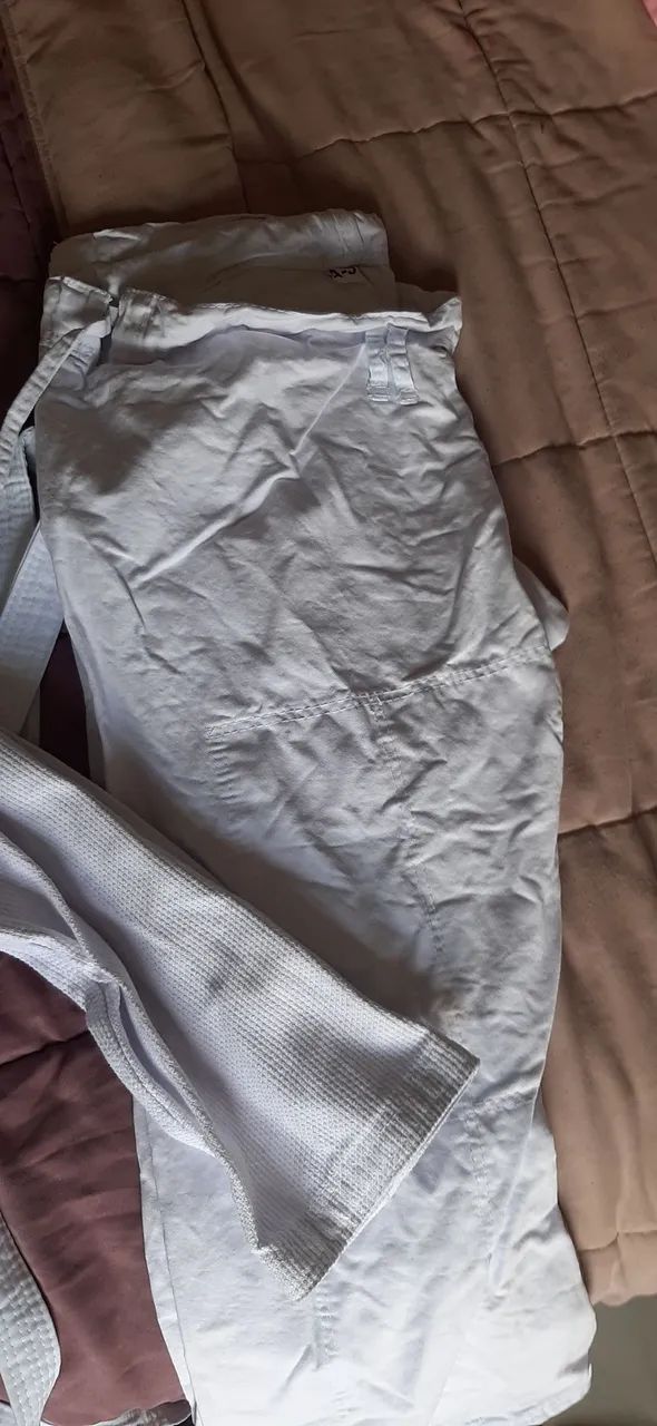Kimono de judô Yamarashi Série Prata A3 branco - Foto 3