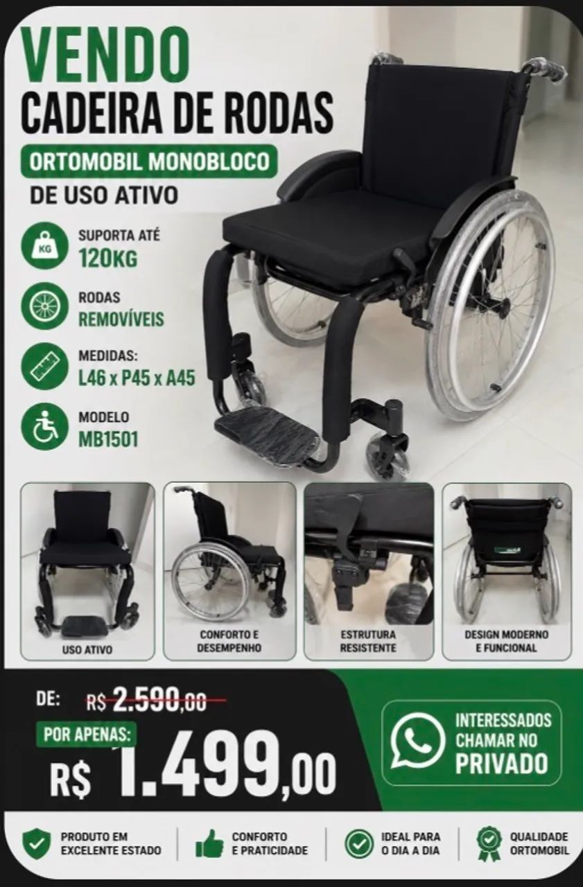 Cadeira de rodas NOVA