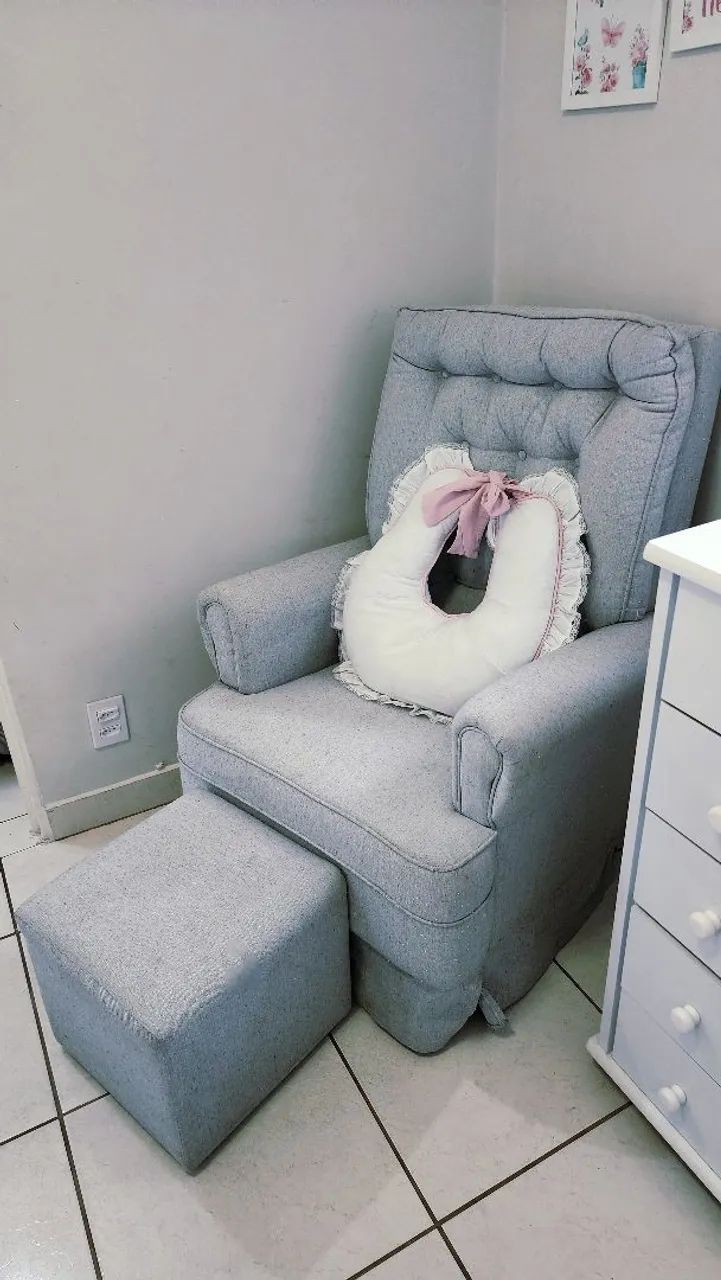 Poltrona de amamentação de balanço