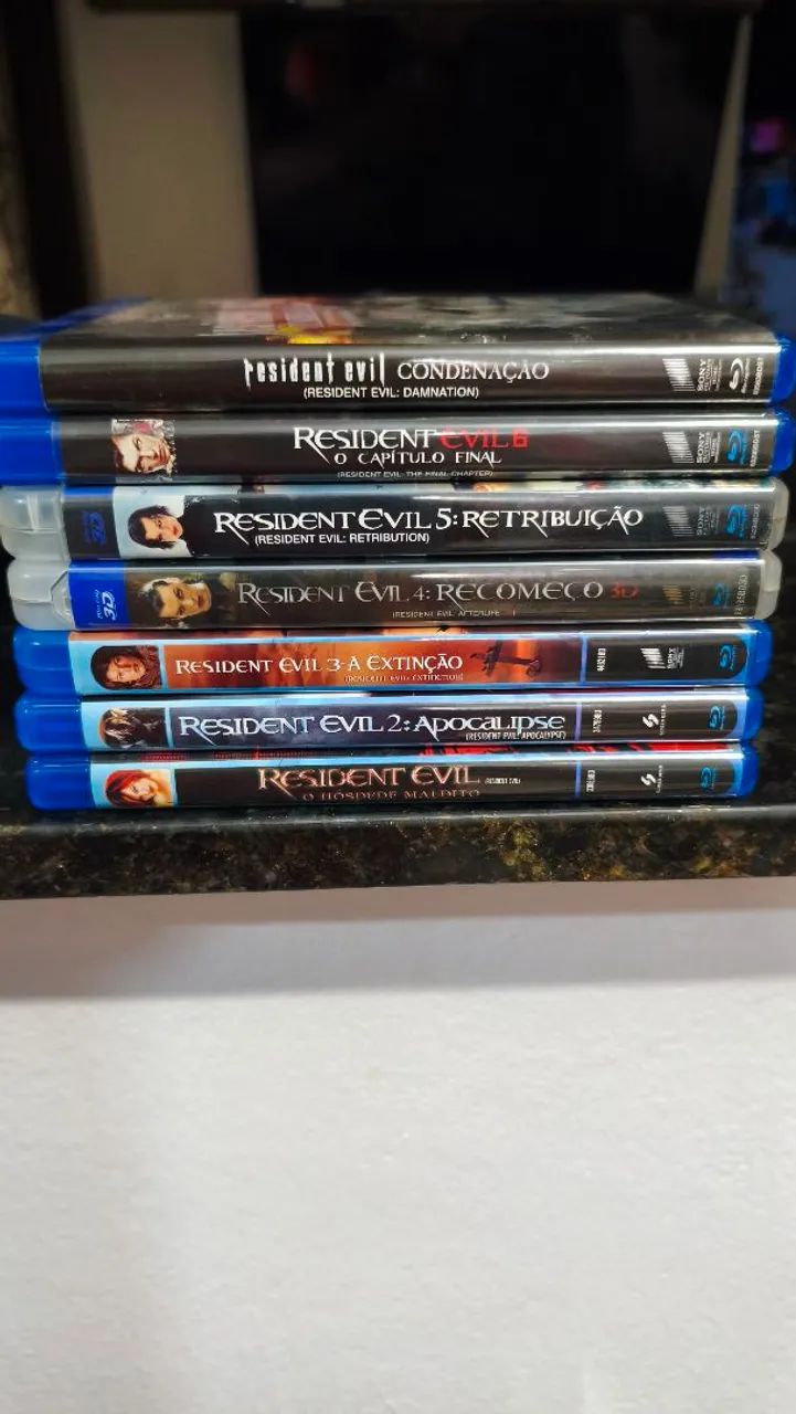 Coleção Blu Ray Residente Evil + Animação 