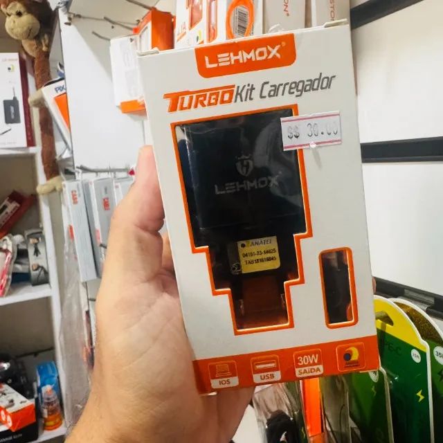 Kit Carregador Turbo Power 4.0 com cabo para iphone