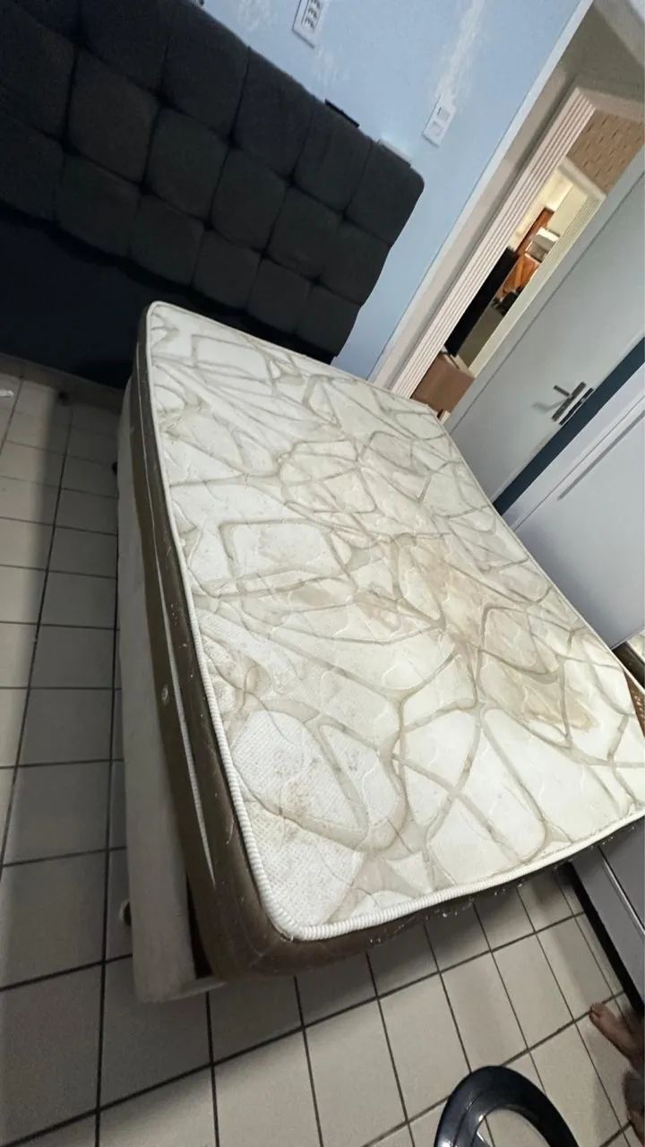 Cama de Casal Ortobom - ouro spring - cabeceira a parte - Foto 3