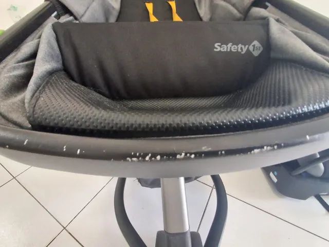 Carrinho + Moisés + Bebê conforto + Base veicular, Safety First Mobi. - Foto 5