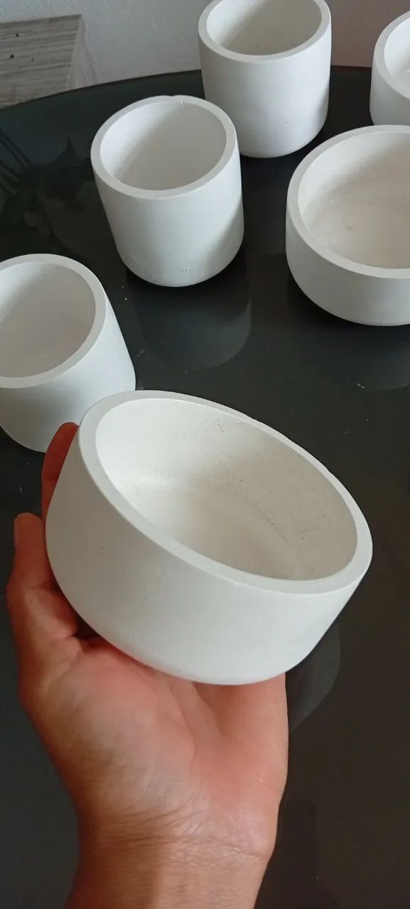 Pote Para Vela Decoração e Decopage De Gesso  - Foto 2