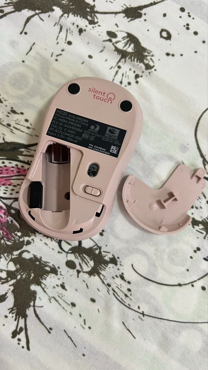 Mouse Logitech rosa Novo - Foto 3
