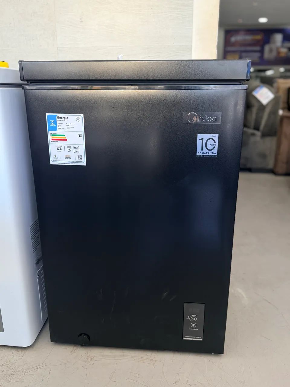 Freezer horizontal MIDEA 100L preto - bivolt  - Foto 4