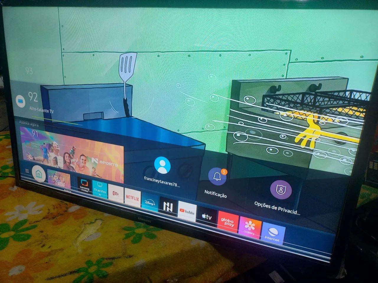 Tv smart 32 Samsung com listra  - Foto 3