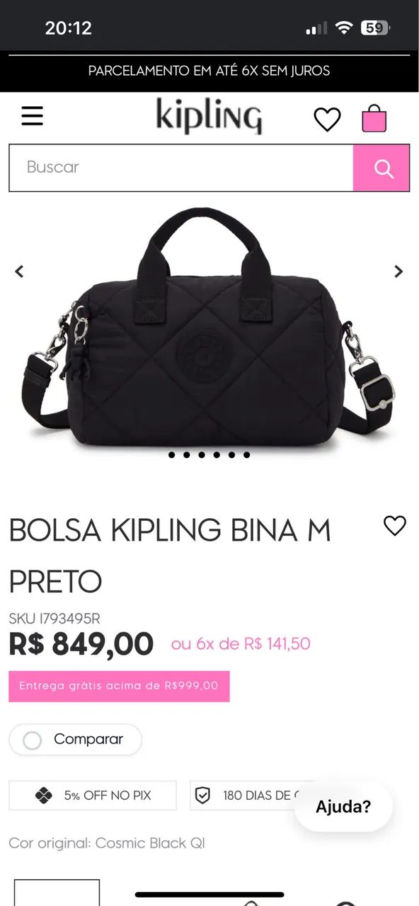 BOLSA  KIPLING SEMINOVA - Foto 5