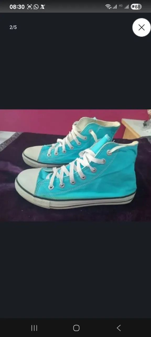 converse all star chuck taylor azul turquesa - Foto 3