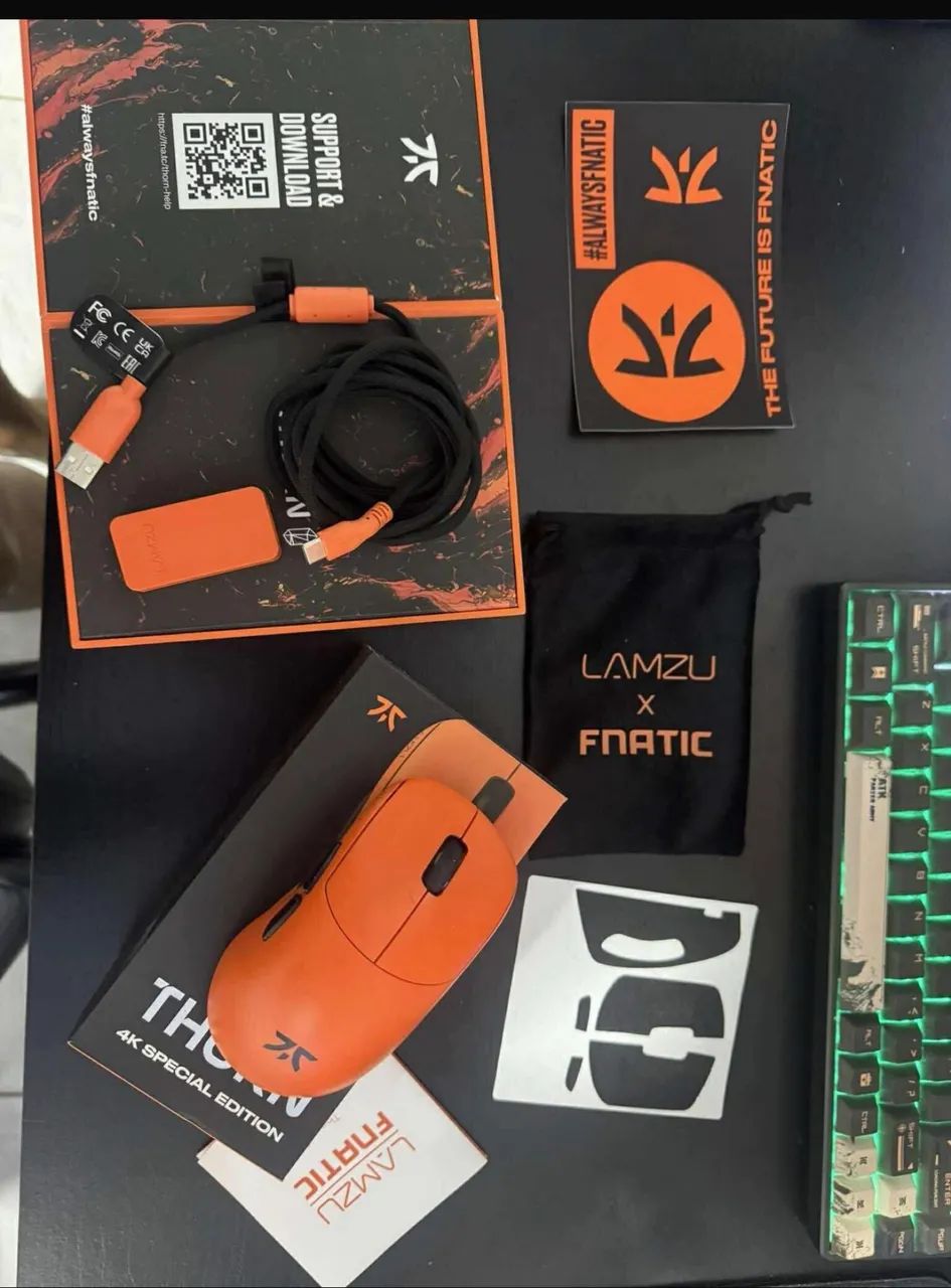 Mouse Lamzu Thorn Fnatic Edition 4k Wireless Superlight 52g  - Foto 2