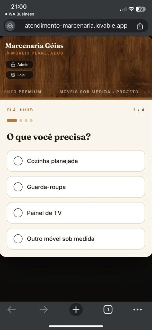 Meu aplicativo para filtrar cliente curioso de cliente que quer fechar negócio - Foto 2