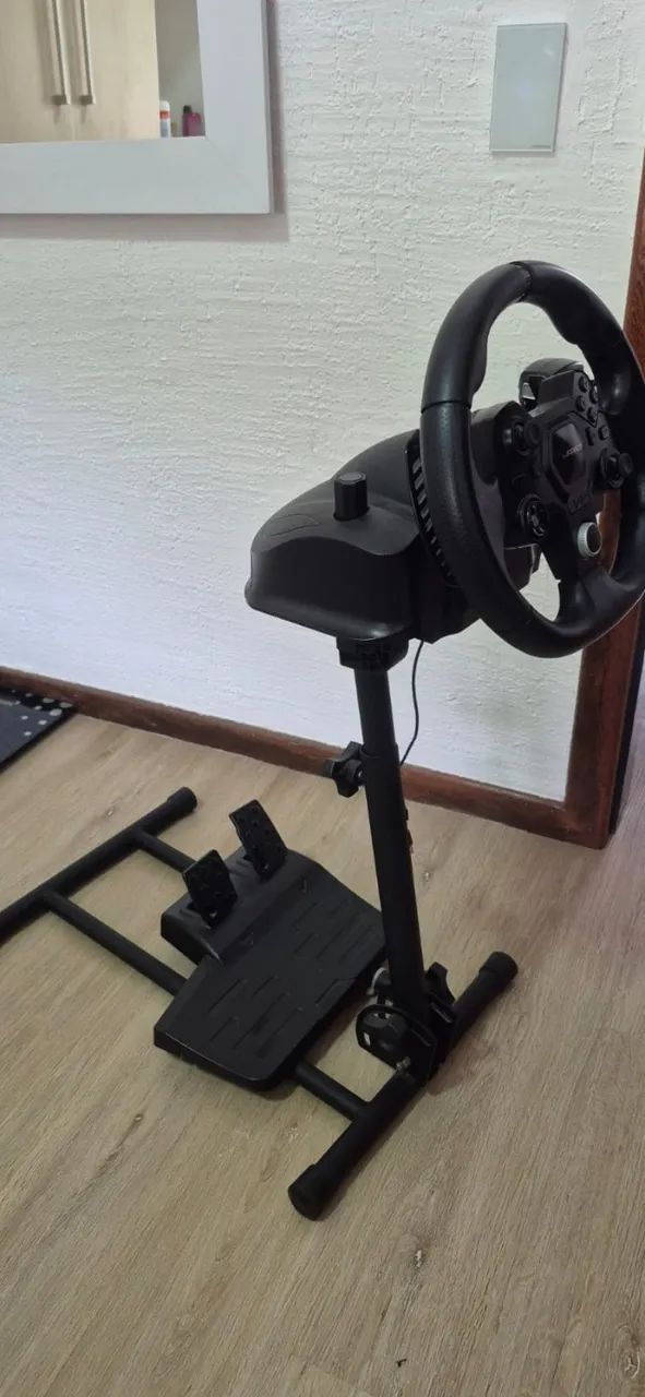 Volante gamer com pedal e suporte - Foto 3