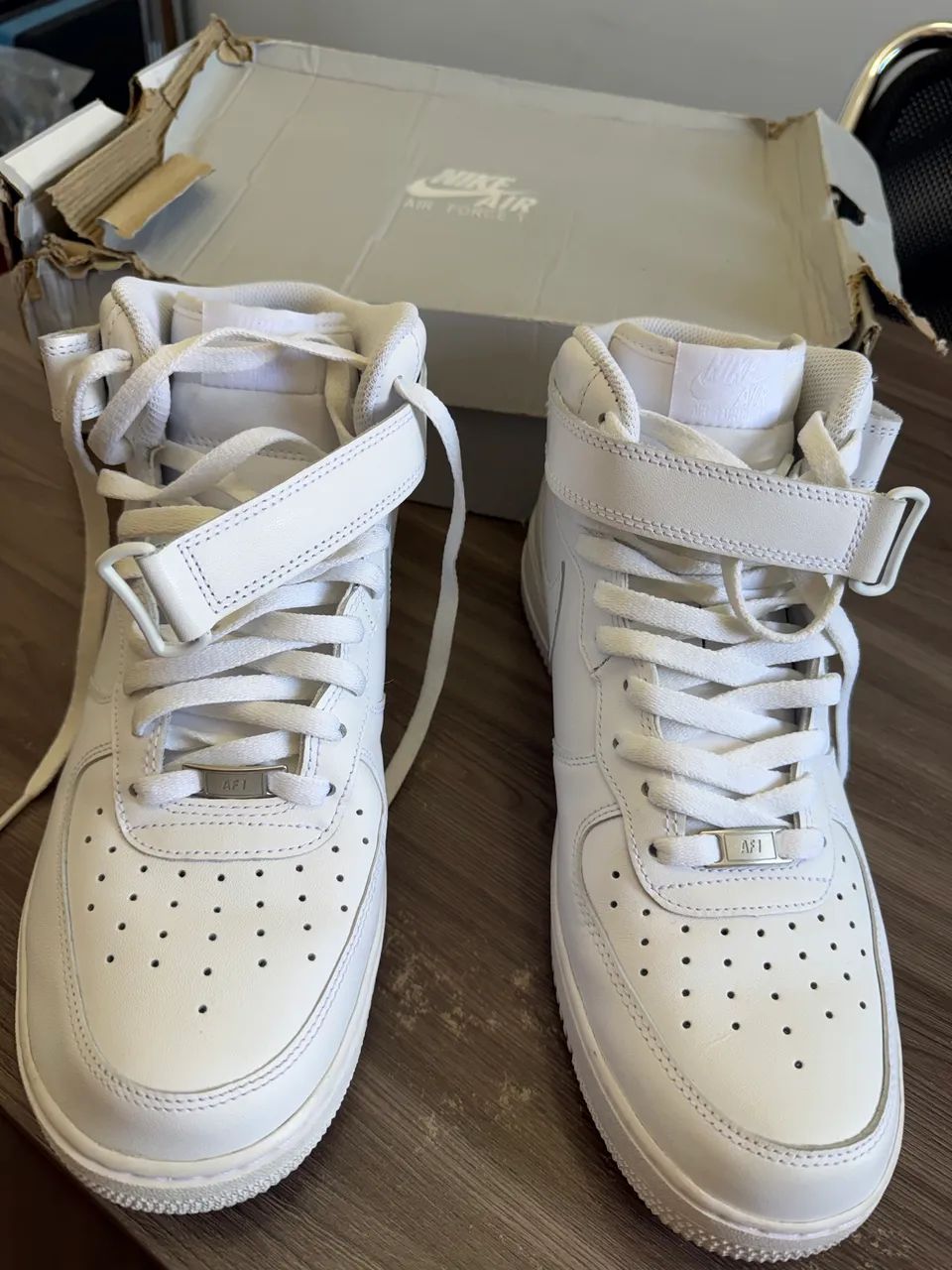 Tênis Nike air force 1 mid 07 branco  - Foto 4