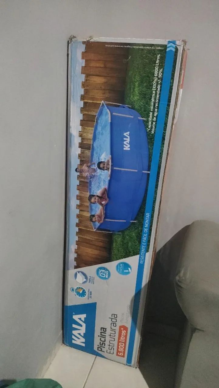 Piscina 6 mil litros e 800 kala