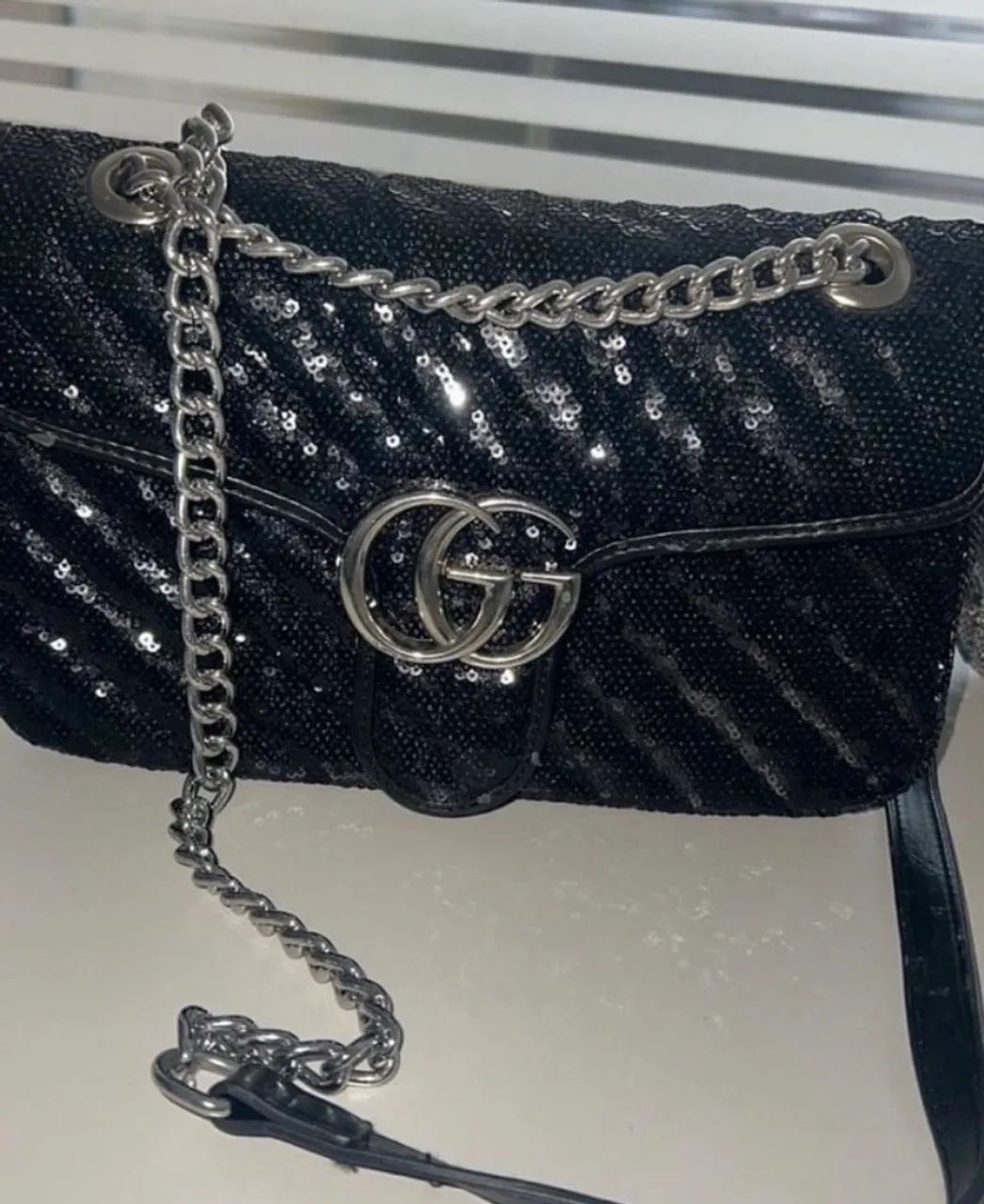 Bolsa Gucci Marmont Paetês  - Foto 3