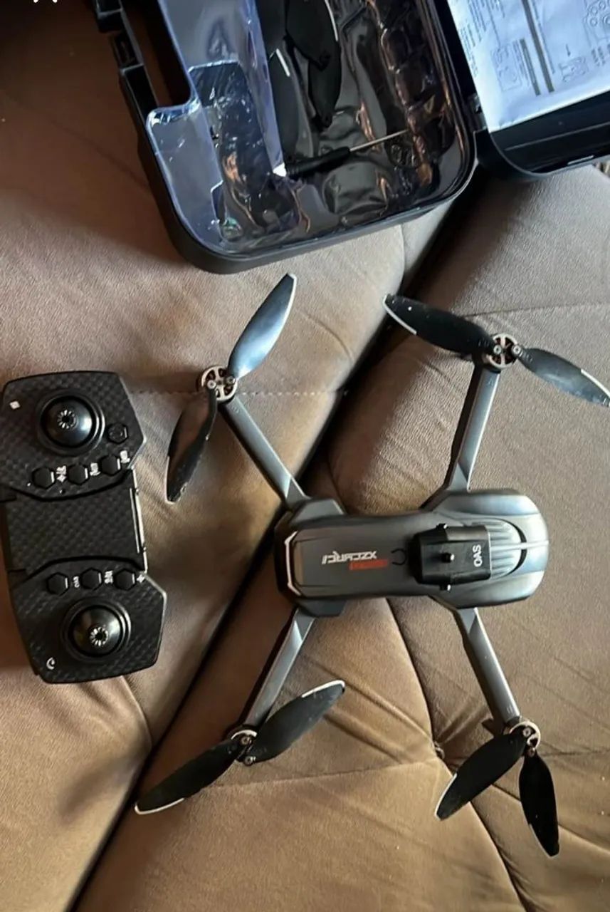 Drone Dobrável com Câmera, Sensor OAS e Maleta Completa (Conservado)