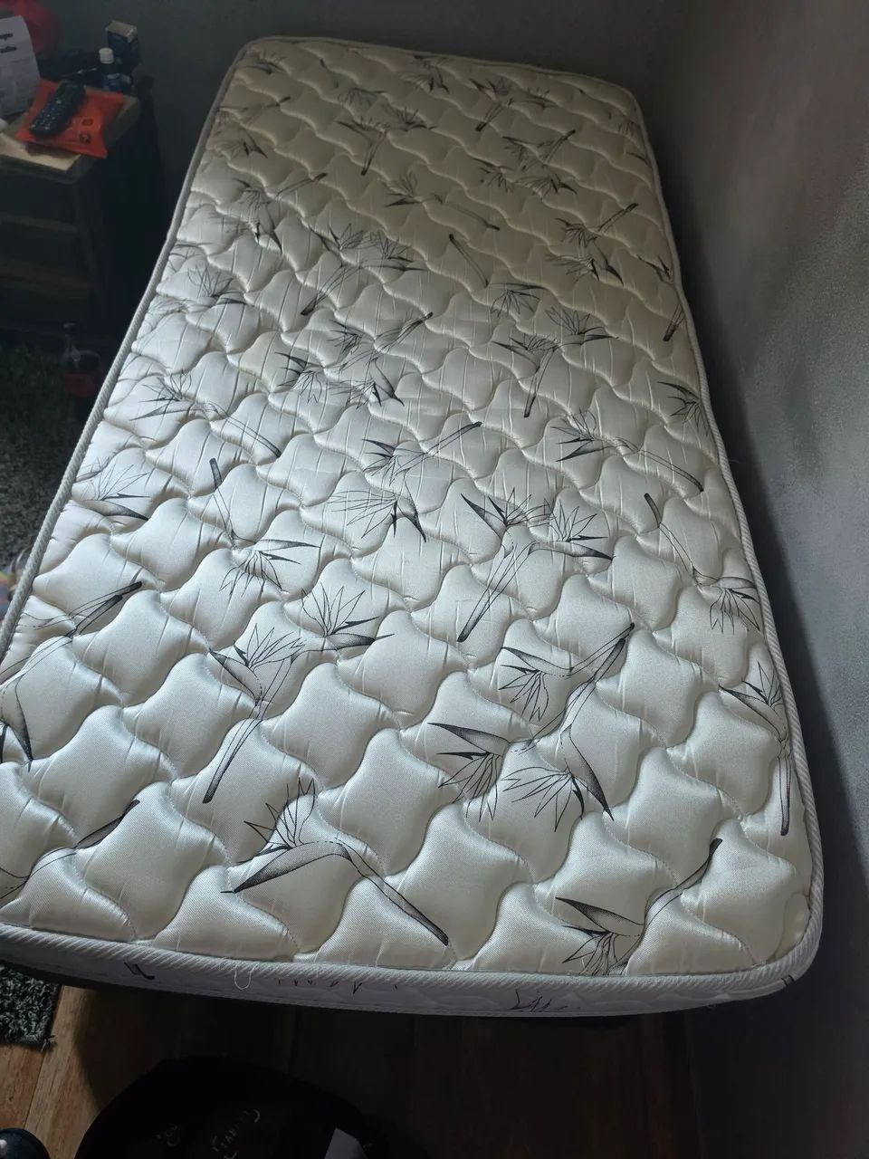 Cama box solteiro colchaocastor com bau