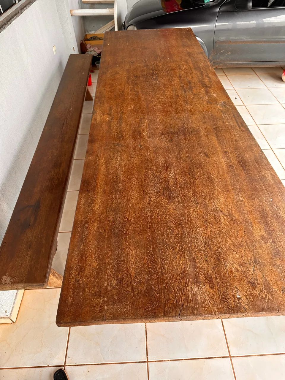 Mesa de madeira maciça  - Foto 4