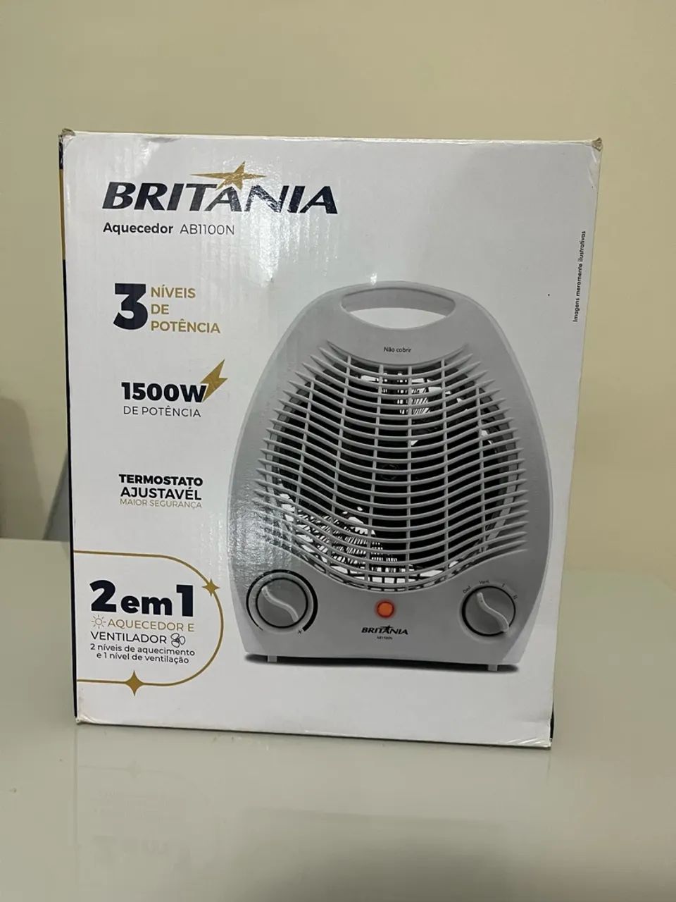 Aquecedor e ventilador  - Foto 2