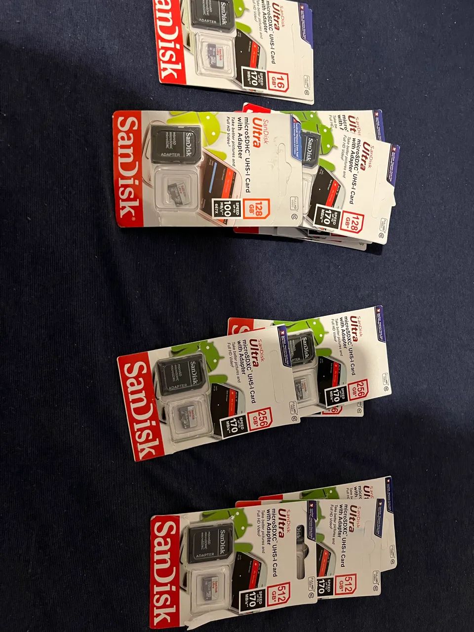 Cartão de memória 128gb e 512gb 