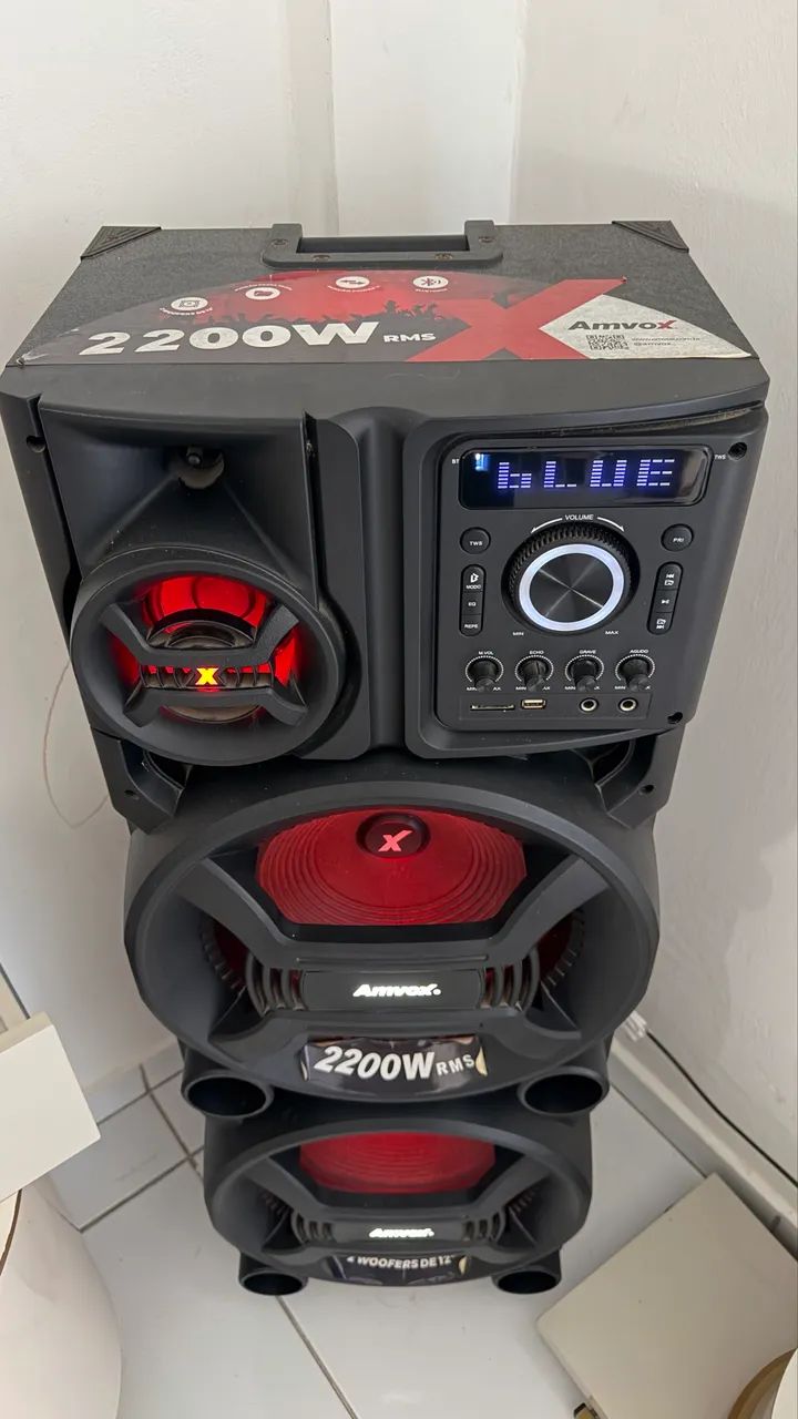 Caixa de Som 2200rms qualidade com preço TOP