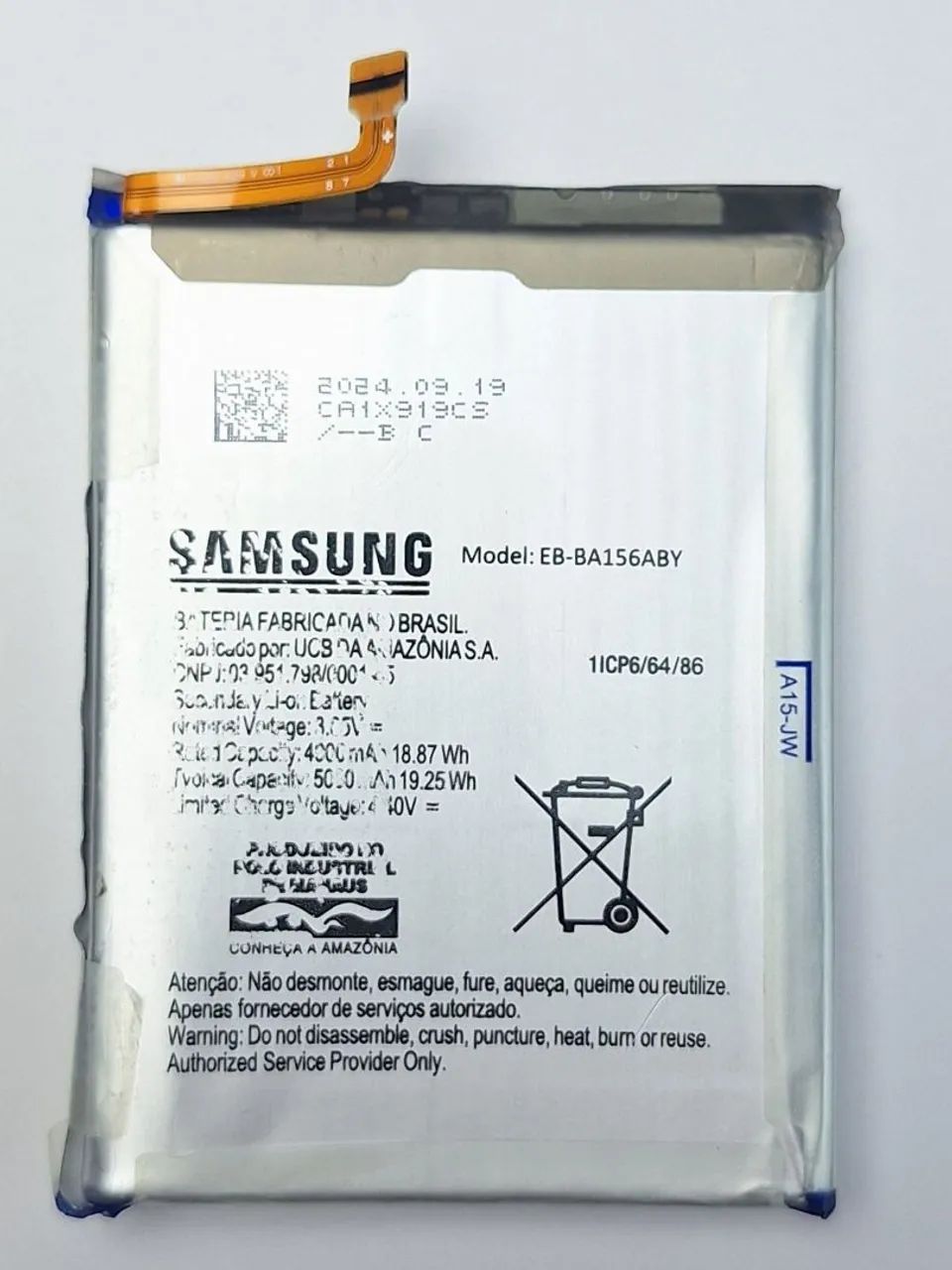 Bateria Samsung A15 Semi Nova