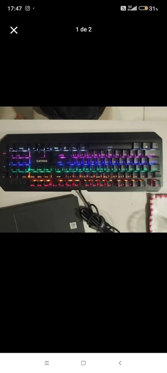 Teclado mecânico passo cartão.