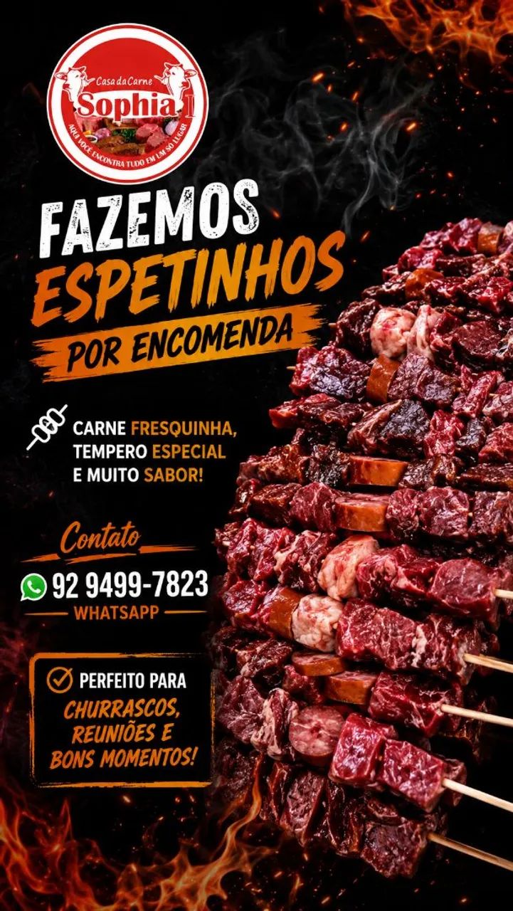 Espetinho por encomenda 