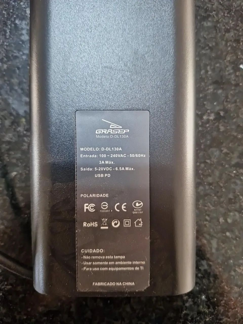Carregador USB-C PD 130W - Modelo D-DL130A - Foto 2