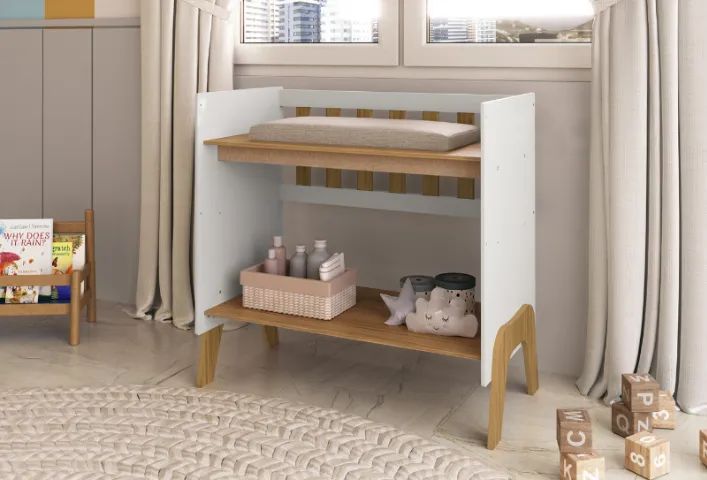 Mini Berço Guti Retro, 100% MDF (Novo) - Foto 4
