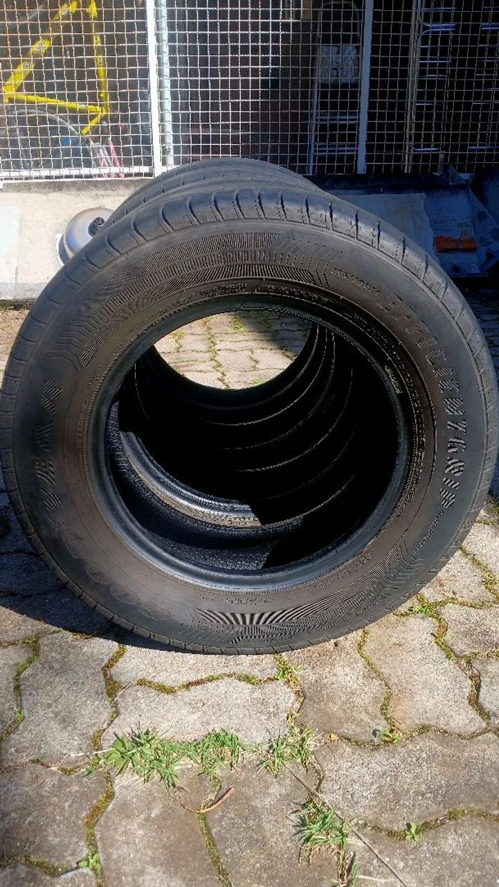Jogo 4 pneus usados 185/70R14 - Foto 3