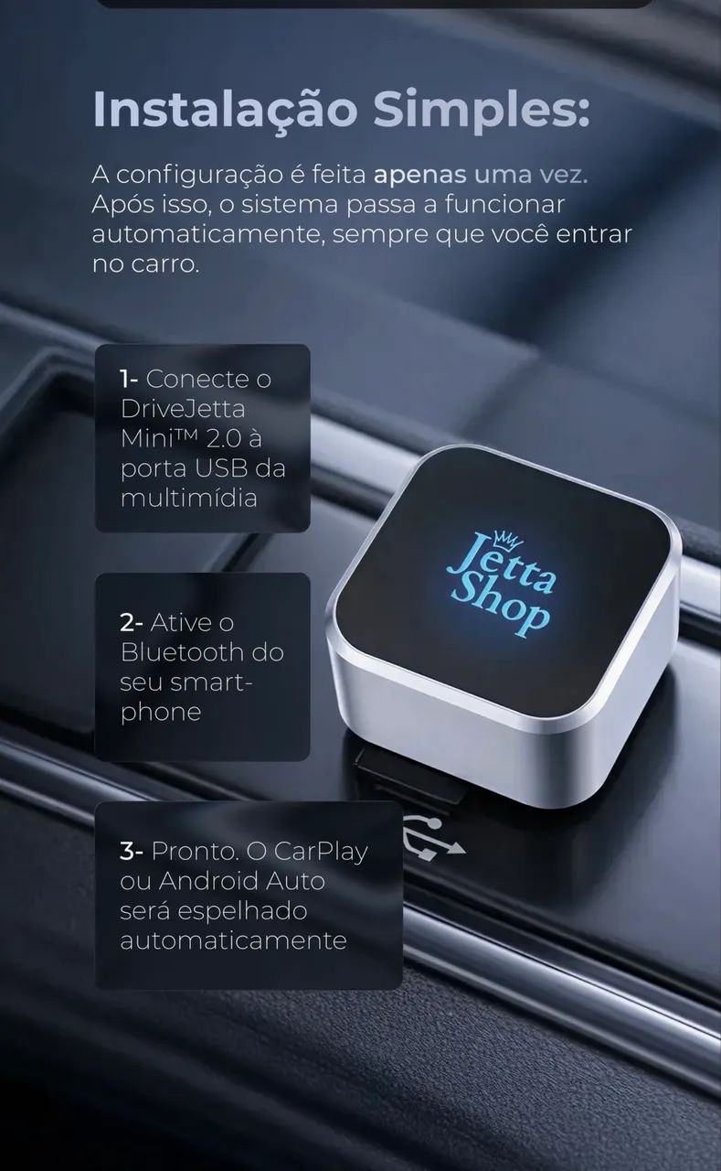 CarPlay e Android sem Fio - Foto 2
