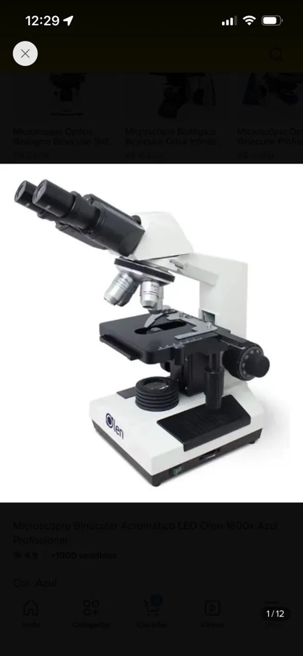 Microscopio Binocular Olen Seminovo - Foto 3