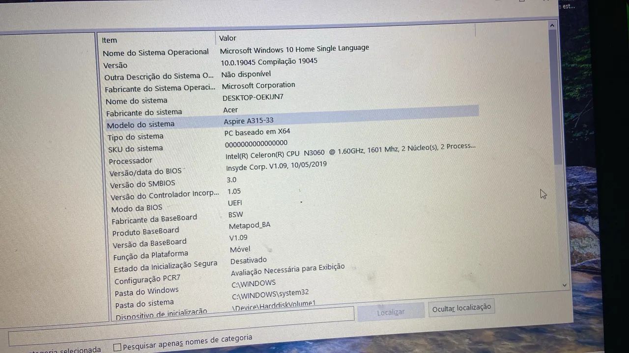 Apenas venda de notebook