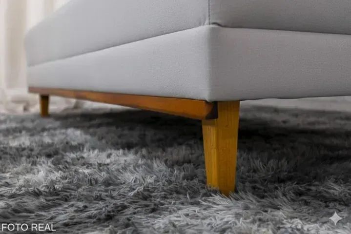 Sofá-Cama Aurora Grafite 3 Lugares com 2 Almofadas - Foto 4