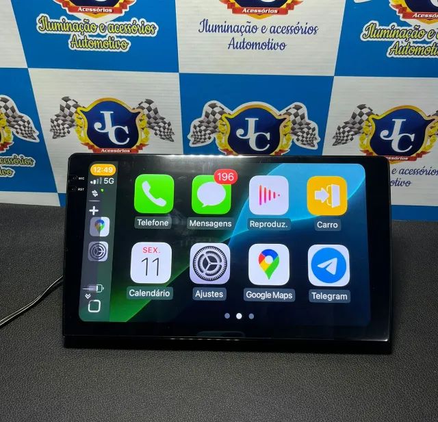 Multimídia Som Tela Painel 2din 9 Polegadas Android Carplay IOS GPS Youtube - Foto 4