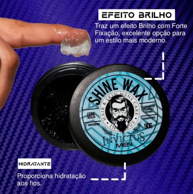 Cera Modeladora Invictus Men Strong Wax Alta Fixação