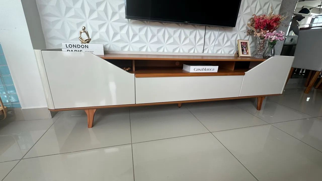 VENDO RACK ARC 2P - 2.20m Off White / Nature - Foto 2