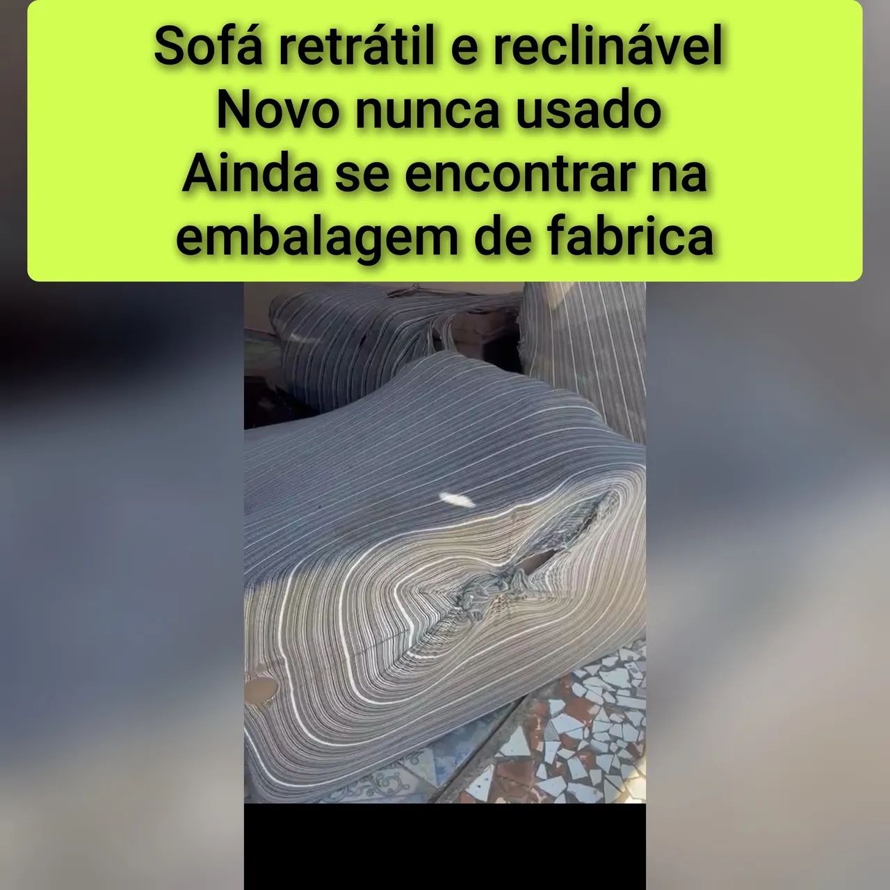 Sofá retrátil e reclinável novo na embalagem  - Foto 4